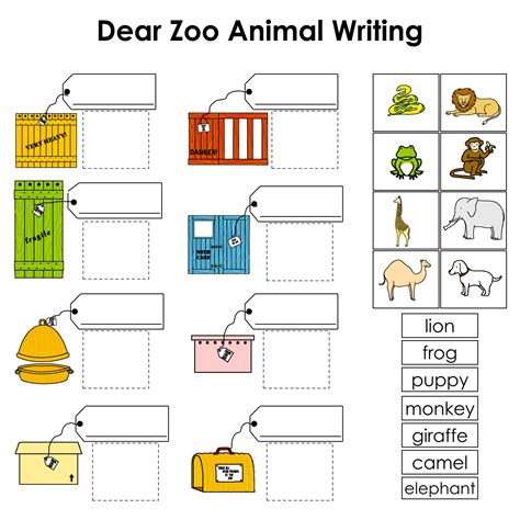printable zoo activities