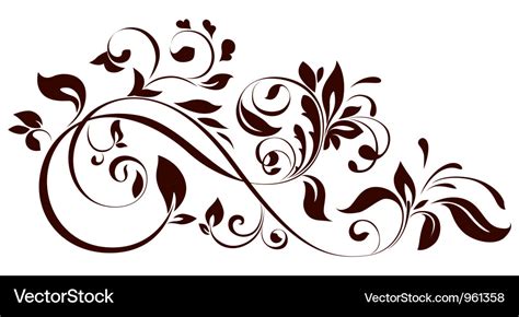 floral ornament royalty  vector image vectorstock