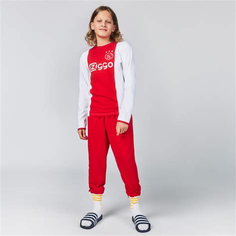 ajax pyjama wit rood wit ziggo official ajax fanshop
