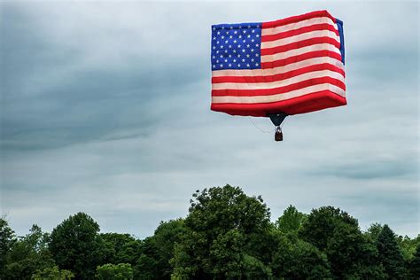 American Flag Hot Air Balloon Photograph By Rose Guinther Fine Art