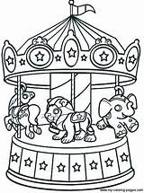 Coloring Pages Carnival Carousel Round Go Merry Food Summer Sheets Printable Drawing Colouring Color Kids Getcolorings Google Search Circus Book sketch template