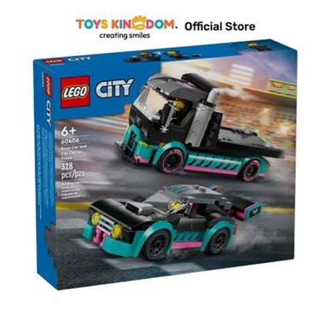 jual lego city race car  carrier truck   seller toys kingdom indonesia official store