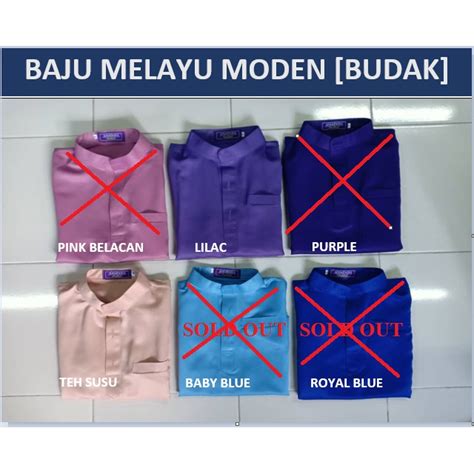 Baju Melayu Budak Moden [stok Clearance] Vol 2 Shopee Malaysia
