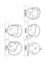 Finger Family Puppets Printable Template Puppet Worksheet Worksheets Coloring English sketch template
