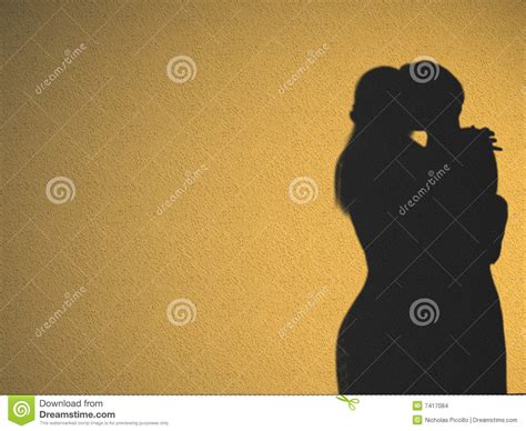 couple bedroom silhouette stock images image 7417084