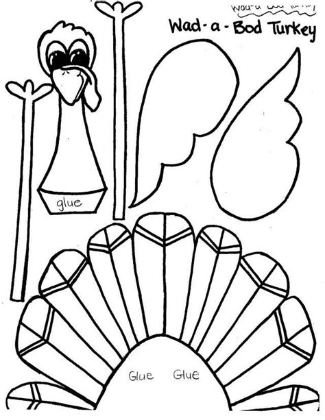 disguise  turkey printable template