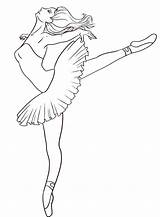 Coloring Pages Dance Ballet Getdrawings sketch template