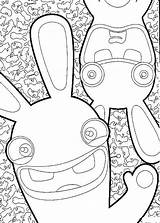 Rabbids Invasion Coloring Pages Printable Activities Colouring Kids Worksheets Book sketch template