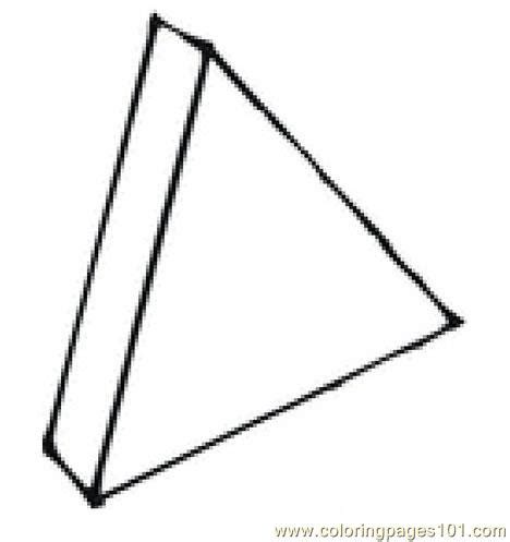 coloring pages triangle education shapes  printable coloring
