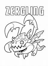 Starcraft Blizzard Colorir Livro Zergling Kb Vocês Estou sketch template