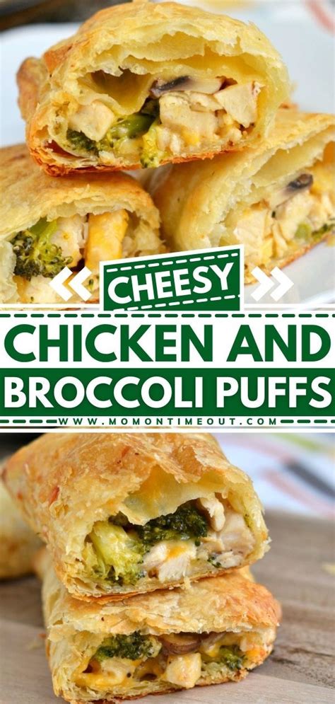 cheesy chicken  broccoli puffs easy chicken dinner recipes