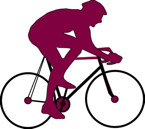 Purple Cyclist Icon 2 Clip Art At Vector Clip Art Online