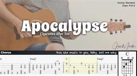 Apocalypse Cigarettes After Sex Fingerstyle Guitar Tab Chords
