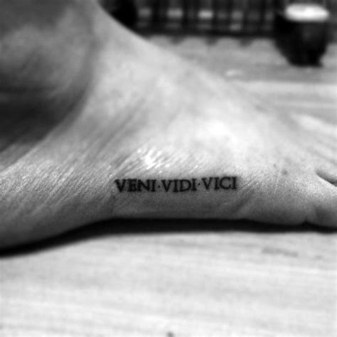 60 Veni Vidi Vici Tattoo Designs For Men Julius Caesar Ideas