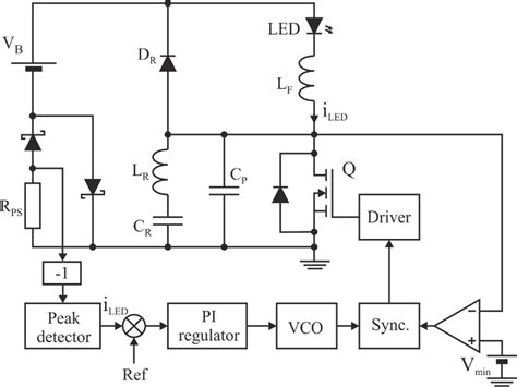simplified schematic   control circuit  scientific diagram