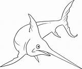 Swordfish Coloring Pages Sea Animals Color Templates Animal Print Creature Colouring Printable Template Sheet Back Blank sketch template