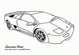 Coloring Lamborghini Pages Car Kids Print Pdf sketch template