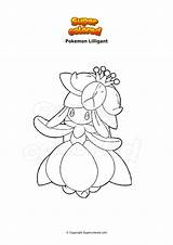 Lilligant Alola Supercolored Golem Ausmalbilder Colorare Skiddo Kleinstein Pokémon sketch template