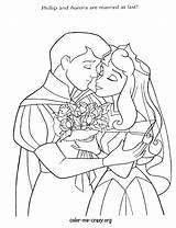 Wedding Princess Coloring Disney Prince Pages Sleeping Beauty Wishes Belle Printable Princesses Phillip Their Prepared Help Big Charming Template sketch template
