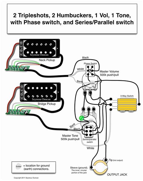 unique wiring schematic  gibson les paul wiring diagram guitar diy seymour duncan