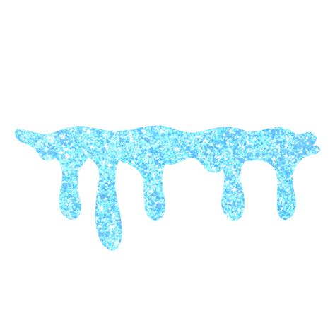 blue glitter dripping  png