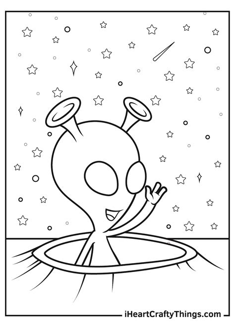 alien coloring pages updated