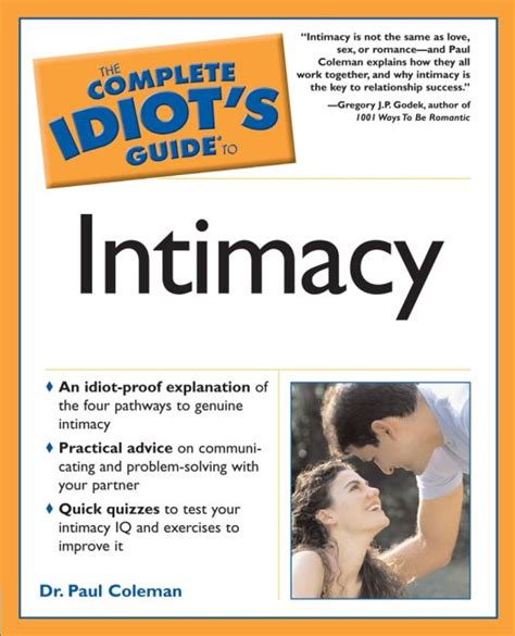 the complete idiot s guide to intimacy dk us