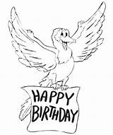 Birthday Happy Coloring Pages Bird Printable Daddy Cards Color Printactivities Kids Card Printables Only Print Greeting Popular Book Library Coloringhome sketch template