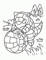 Pokemon Coloring Pages Sandshrew Wuppsy Kids Printables Characters Artikel Från sketch template