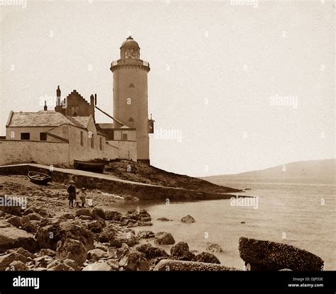 gourock cloch lighthouse victorian period stock photo alamy