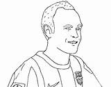 Iniesta Coloring Coloringcrew Pages sketch template