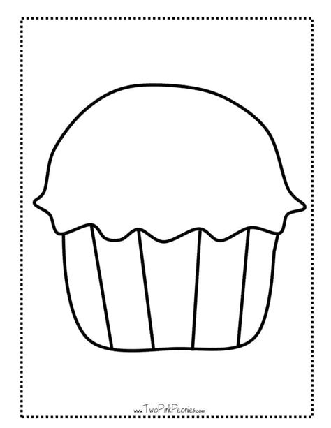 printable cupcake templates  instant