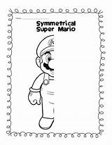 Worksheets Printable Drawing Symmetry Kids Fun Activities Students Study Mario Super Worksheet Mirror Math Hall Grade Printables Pdf Print Drawings sketch template