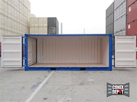 ft open side   trip shipping container american conex