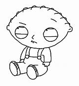 Stewie Griffin Angry Guy Family Coloring Pages Template sketch template