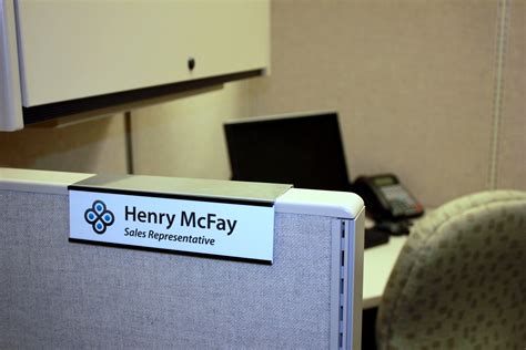 changeable   cubicle nameplate holders created  naptags