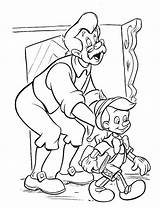 Pinocchio Geppetto Stampare Pinoquio sketch template