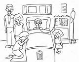 Sick Child Hospital Illustration Stock Beds Coloring Template Pages Depositphotos sketch template