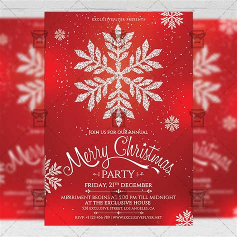 printable christmas invitations templates