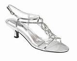 Pictures of Low Heeled Silver Dress Sandals