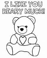 Coloring Bear Pages Build Teddy Printable Valentine Beary Bears Much Valentines Cute Heart Articol Thriftymommastips La Flower Getdrawings Polar sketch template