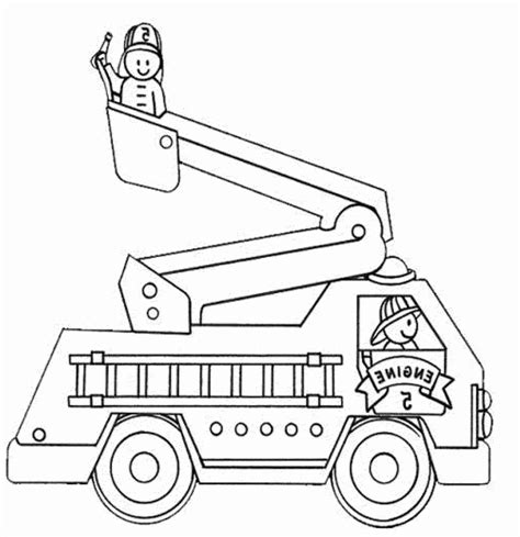 coloring page fire truck beautiful print  educational fire truck coloring pages