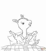 Llama Coloring Pajama Pages Red Printable Pajamas Preschool Mama Winter Color Kids Activities School Crafts Cottage Grayscale Book Colouring Arts sketch template