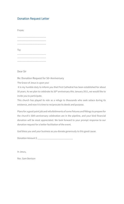 donation letter sample  christmas party master  template document