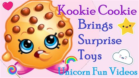 kookie cookie  shopkins brings surprise toys youtube