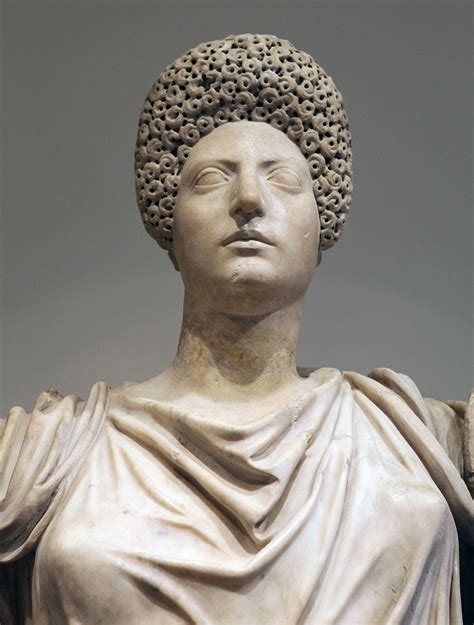 tyche fortuna   flavian head detail  york metropolitan museum  art