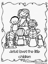 Jesus Coloring Loves Children Little Pages Bible Lds Kids Printable Clipart Color Melonheadz School Sheets Sunday Printables Colouring Conference Illustrating sketch template