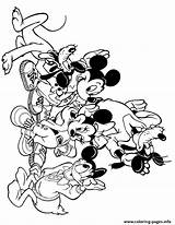 Mickey Coloring Mouse Pages Friends Disney Group Printable Color Ears Clipart Minnie Kids Print Rocks Colouring Sheets Characters Baby Book sketch template