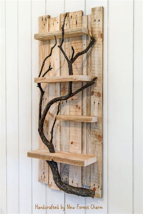 rustic home decor wall art reclaimed pallet shelves wooden home decor