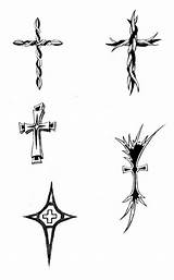 Cross Tattoo Tattoos Designs Girly Tribal Women Clipart Crosses Small Sketch Celtic Wrist Cliparts Deviantart Drawings Cool Men Girlie Collection sketch template